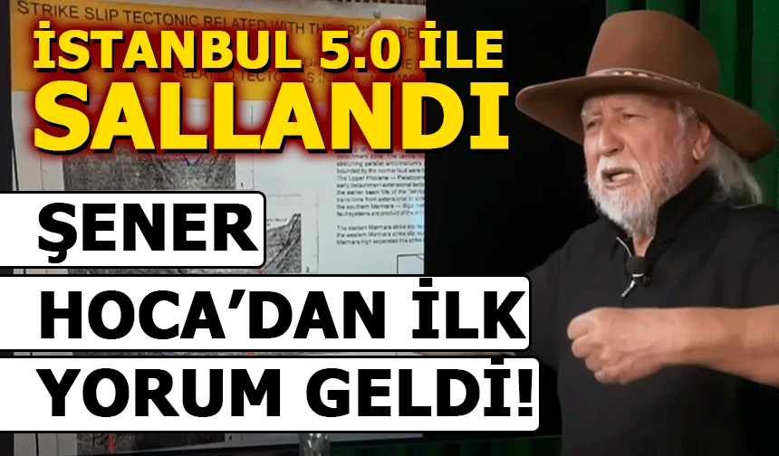 Şener Üşümezsoy'dan 5 Büyüklüğündeki Deprem Değerledirmesi!
