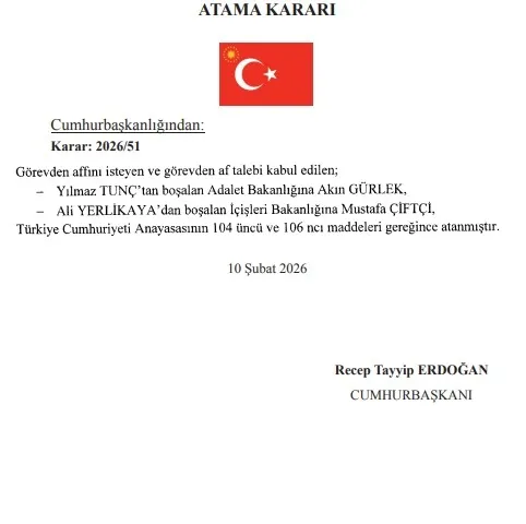 0X0 Kabinede Gorev Degisimi Adalet Ve Icisleri Bakanliklarina Yeni Isim 1770757483095