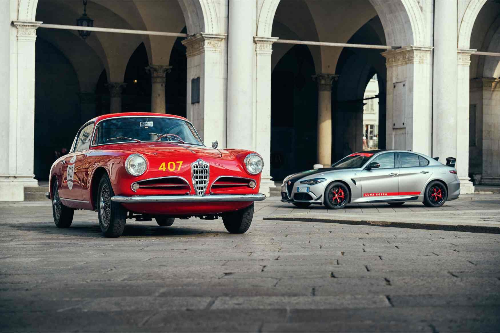 Alfa Romeo 1900 Super Sprint Giulia Quadrifoglio Luna Rossa