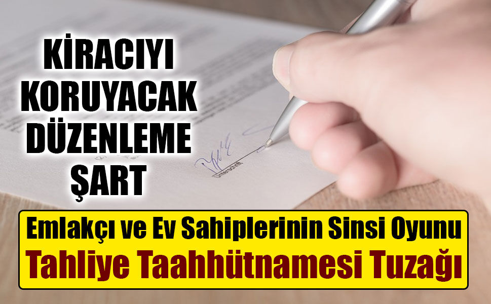 emlakçı ev sahibi taahhütname
