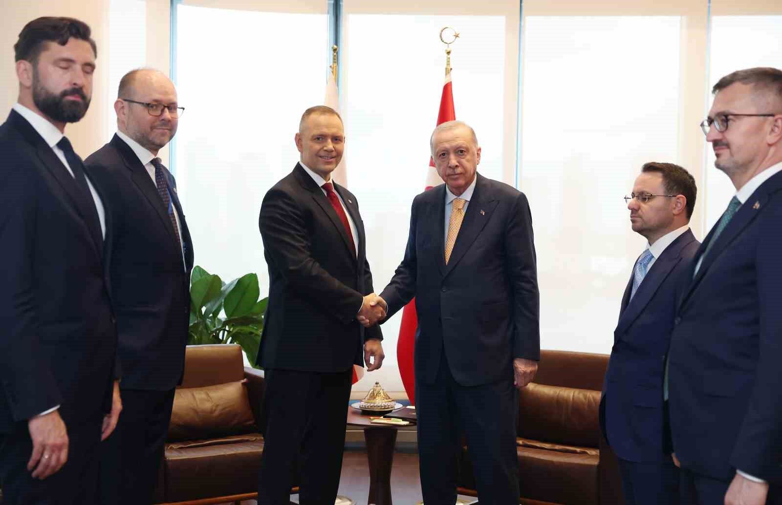 Cumhurbaşkanı Erdoğan, Polonya Cumhurbaşkanı Nawrocki ile görüştü