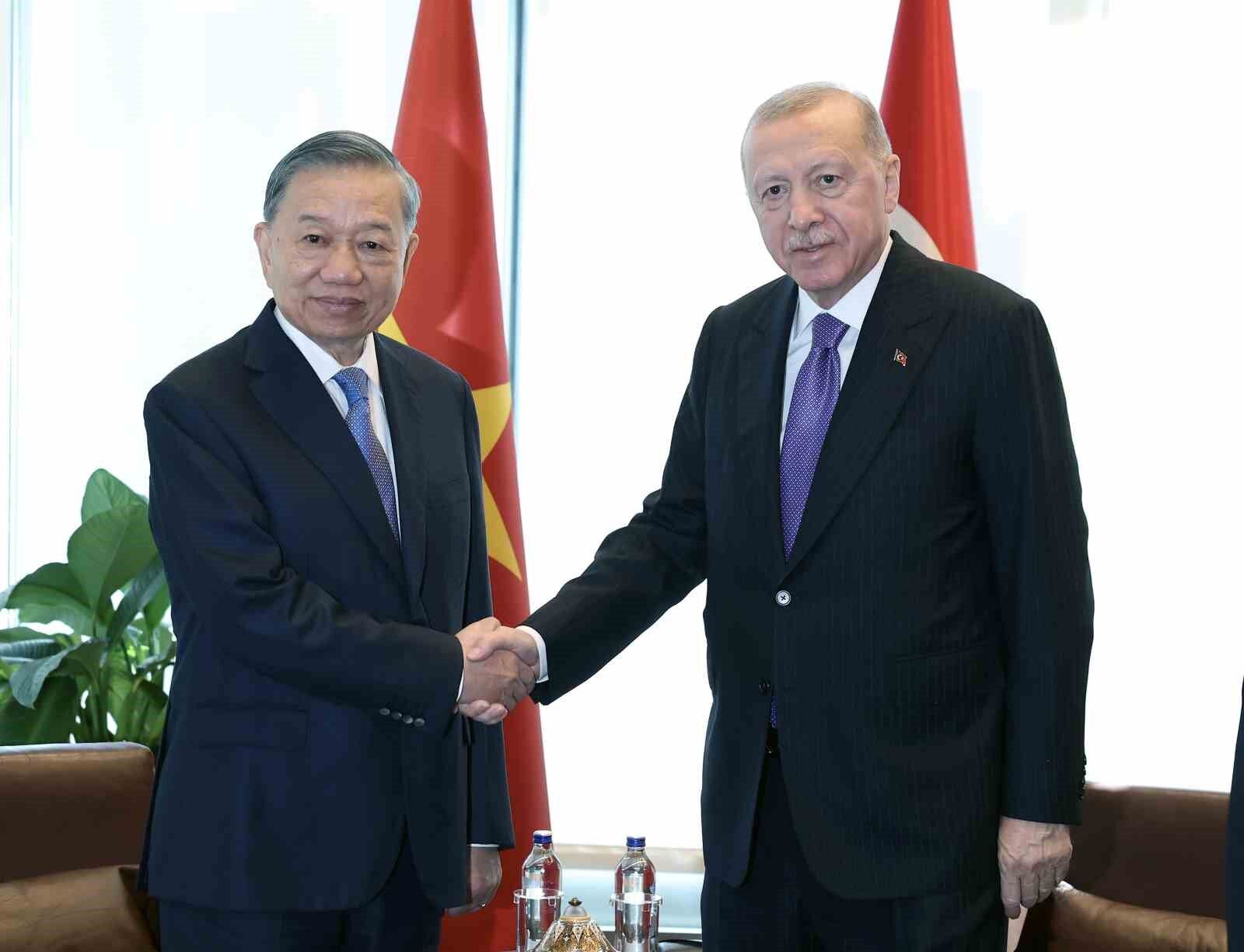 Cumhurbaşkanı Erdoğan, Vietnam Devlet Başkanı Lam ile görüştü