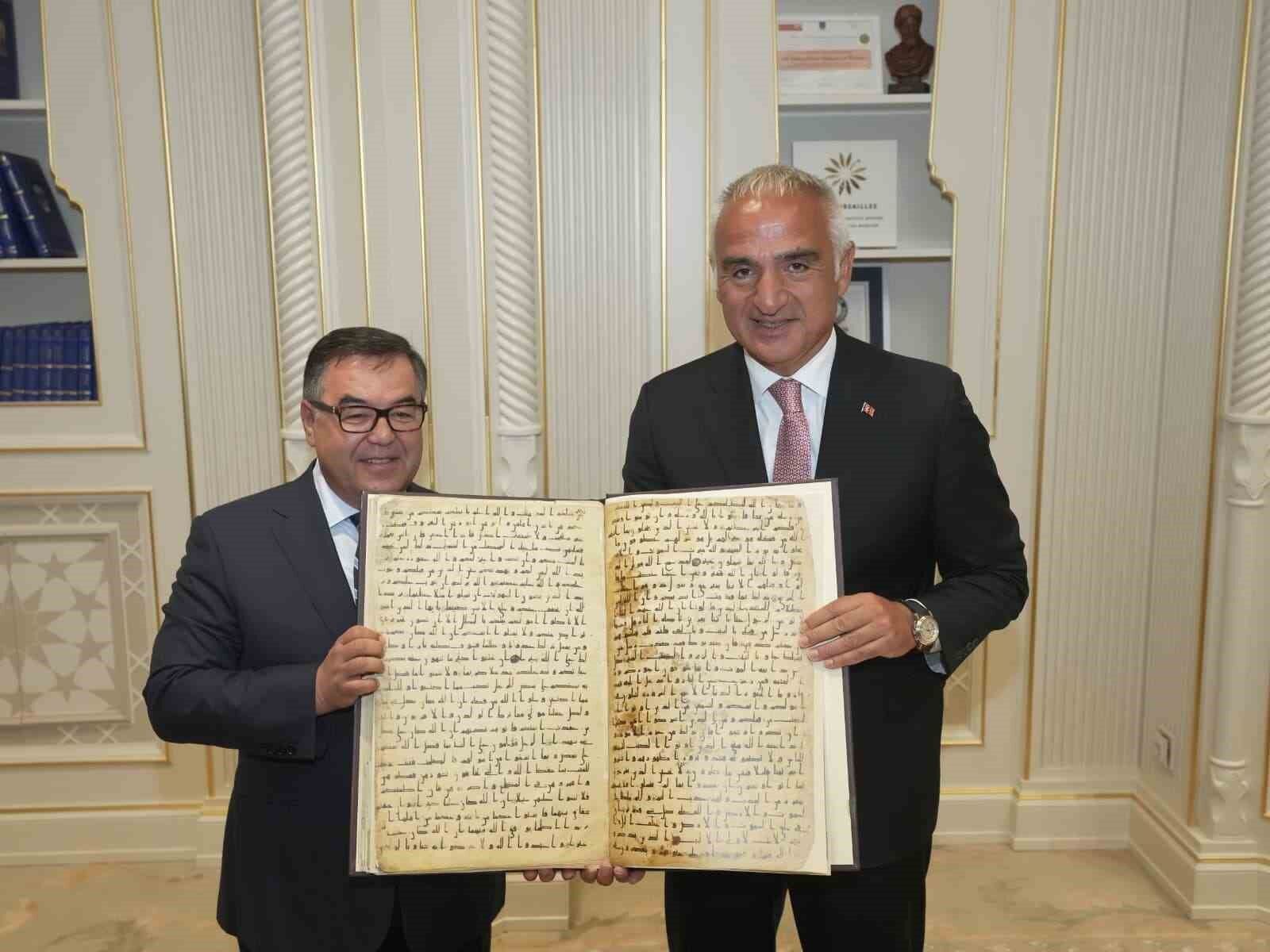 Türkiye ile Özbekistan arasında 'Kültür Alanında İşbirliği Mutabakat Zaptı' imzalandı