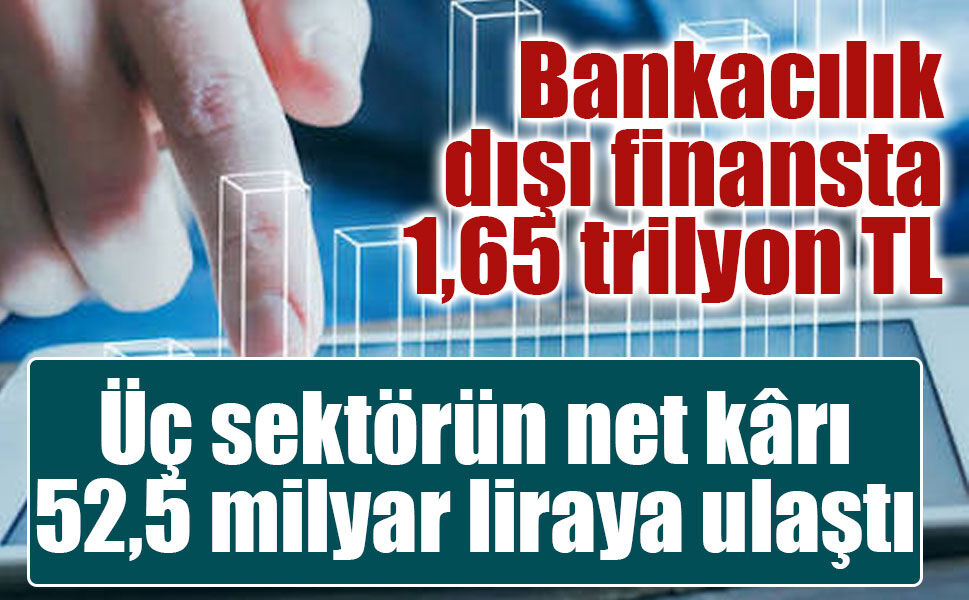 Bankacılık dışı finansta 1,65 trilyon TL'lik büyüklük