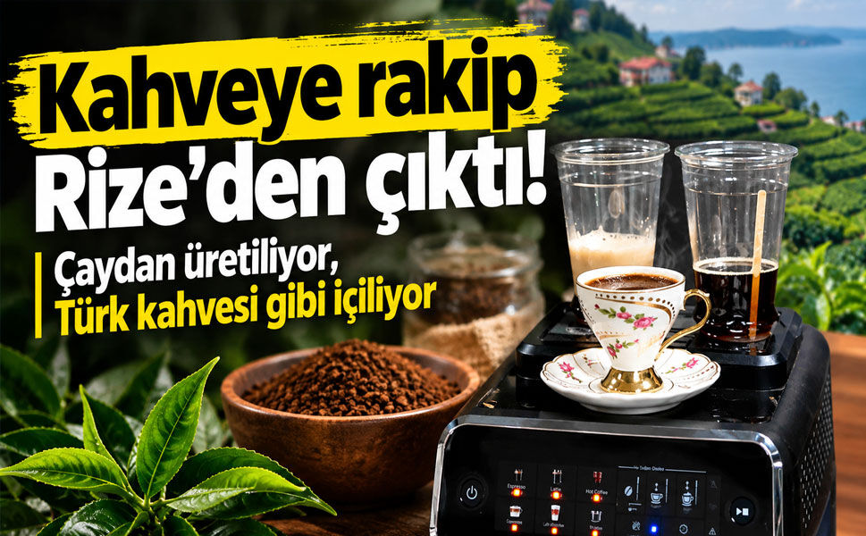 Kahveye rakip Rize’den çıktı! Çaydan üretiliyor, Türk kahvesi gibi içiliyor