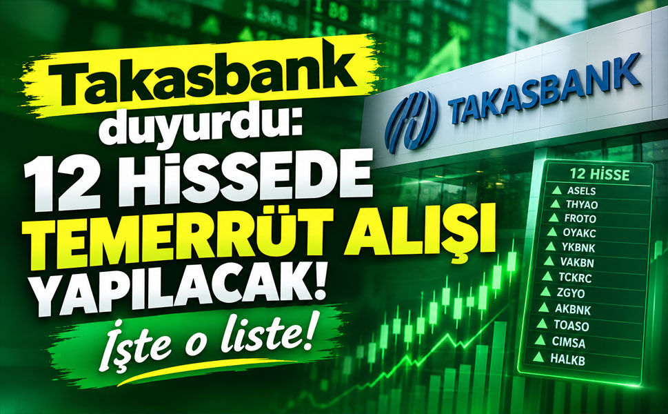 Takasbank’tan 12 hisse için temerrüt işlemi: ASELS, THYAO, FROTO ve AKBNK listede