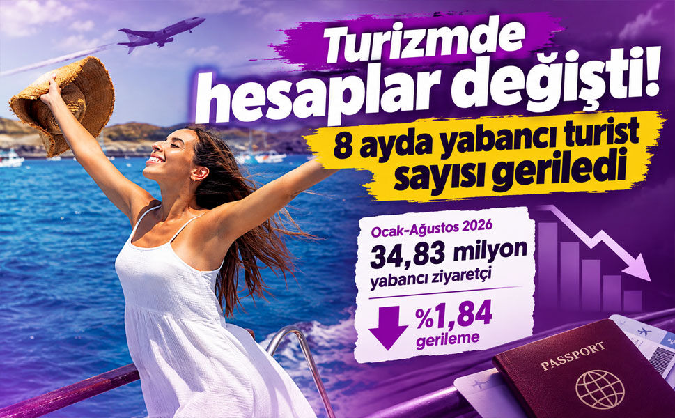 Türkiye'nin turizm karnesinde dikkat çeken tablo: 8 ayda 653 bin ziyaretçi kaybı