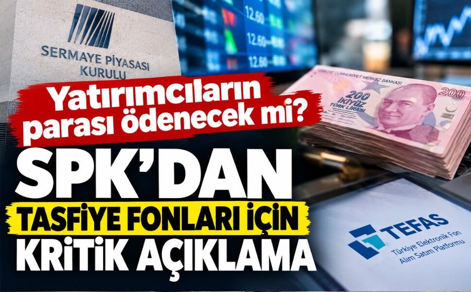 SPK’dan tasfiye sürecindeki fonlar için kritik açıklama