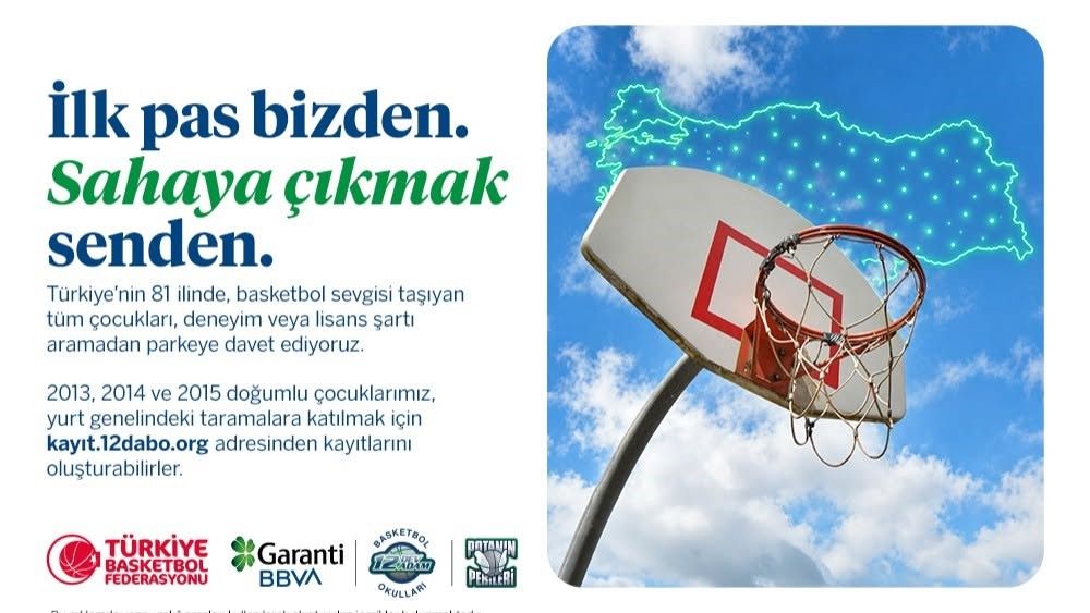 12 Dev Adam Basketbol Okulları Kayseri'de yetenek taraması yapacak
