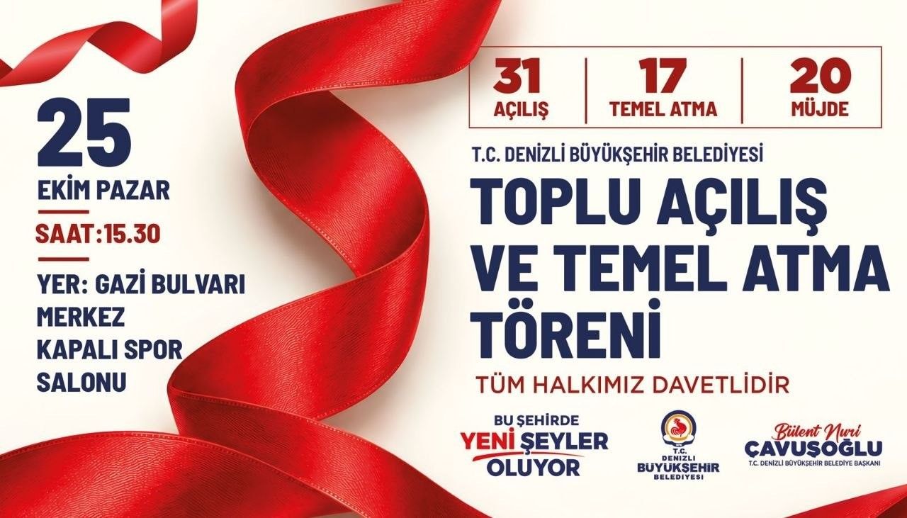 Denizli Büyükşehir'den 16,2 milyar TL'lik yatırım hamlesi