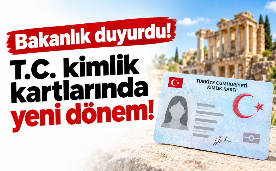 T.C. kimlik kartlarında yeni dönem!